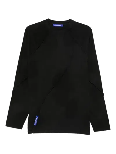 A-cold-wall* Long Sleeve Panelled T-shirt In Black