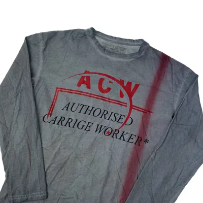 Pre-owned A-cold-wall* A-cold-wall Ls2 Long Sleeve T Shirt In Grey