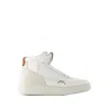 A-COLD-WALL* LUOL HI TOP II SNEAKERS - LEATHER - BEIGE