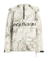 A-cold-wall* Marble-print Zip-up Jacket In Grey