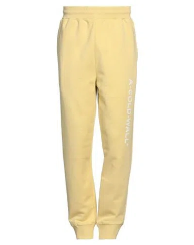 A-cold-wall* Man Pants Pastel Yellow Size Xl Cotton, Elastane