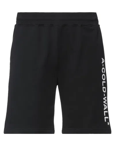 A-COLD-WALL* A-COLD-WALL* MAN SHORTS & BERMUDA SHORTS BLACK SIZE S COTTON, ELASTANE