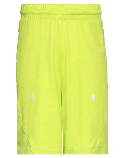 A-cold-wall* Man Shorts & Bermuda Shorts Lime Green Size S Polyester, Elastane