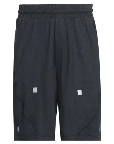 A-cold-wall* Man Shorts & Bermuda Shorts Midnight Blue Size S Polyester, Elastane