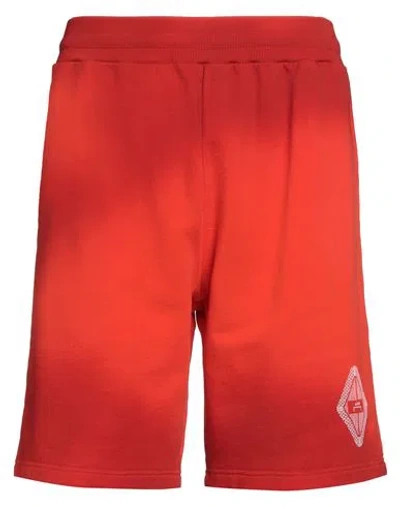 A-cold-wall* Man Shorts & Bermuda Shorts Red Size Xl Cotton, Elastane