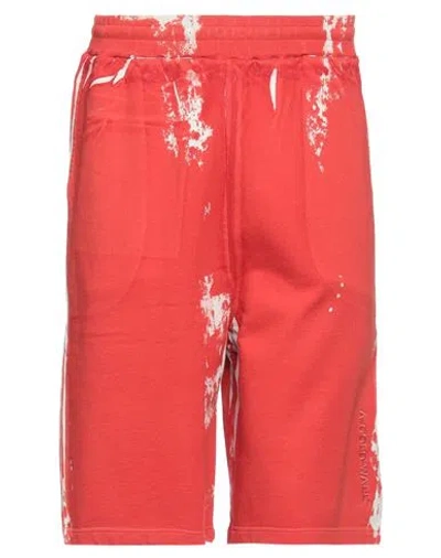 A-cold-wall* Man Shorts & Bermuda Shorts Tomato Red Size M Cotton