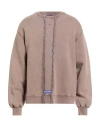 A-cold-wall* Man Sweatshirt Light Brown Size L Cotton, Elastane In Brown