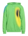 A-cold-wall* Man Sweatshirt Light Green Size Xl Cotton, Elastane In Green