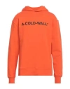 A-cold-wall* Man Sweatshirt Orange Size Xl Cotton, Elastane