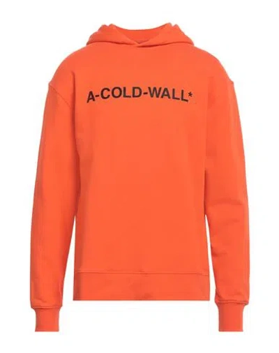 A-cold-wall* Man Sweatshirt Orange Size Xl Cotton, Elastane