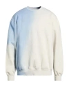 A-cold-wall* Man Sweatshirt Sky Blue Size L Cotton, Polyester In Blue