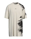A-cold-wall* Off-white Brushstroke T-shirt In Beige