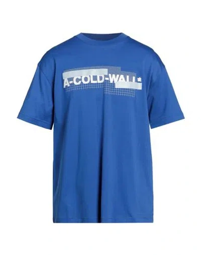 A-cold-wall* Man T-shirt Blue Size L Cotton