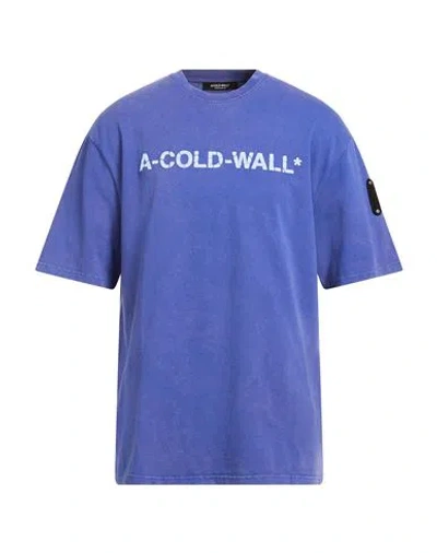 A-COLD-WALL* A-COLD-WALL* MAN T-SHIRT BLUE SIZE XL COTTON
