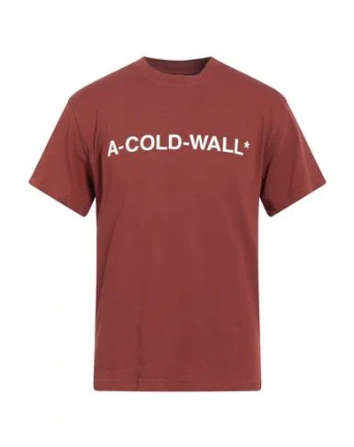 A-cold-wall* Man T-shirt Brick Size Xl Cotton In Red