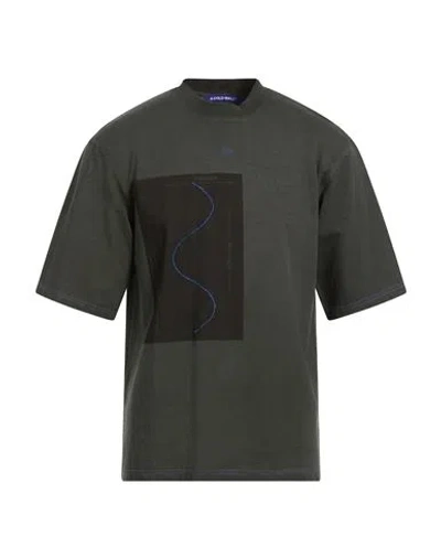 A-cold-wall* Man T-shirt Charcoal Size M Cotton In Black