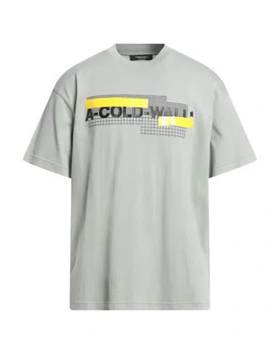 A-cold-wall* A-cold-wall Grid Logo T-shirt In Grey