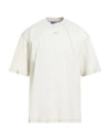 A-cold-wall* Man T-shirt Ivory Size Xl Cotton, Elastane In White