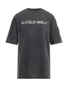 A-cold-wall* Man T-shirt Lead Size L Cotton In Grey
