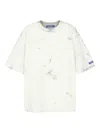 A-cold-wall* Marble-effect Cotton T-shirt In White