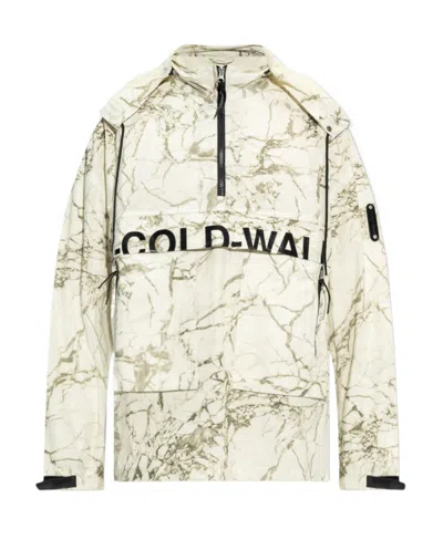A-cold-wall* Marble-print Zip-up Jacket In White