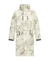A-cold-wall* Marbled-print Hooded Parka Coat In White