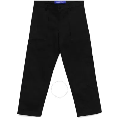 A-COLD-WALL* A COLD WALL MEN'S BLACK CONSOLE COTTON TROUSERS