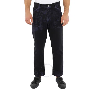 A-cold-wall* A Cold Wall Men's Black Corrosion Straight-leg Jeans