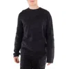 A-cold-wall* A Cold Wall Mens Black Onyx Crewneck Embroidered-branding Wool Jumper In Blue