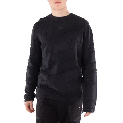 A-COLD-WALL* A COLD WALL MEN'S BLACK WOOLEN FRONTAGE JUMPER