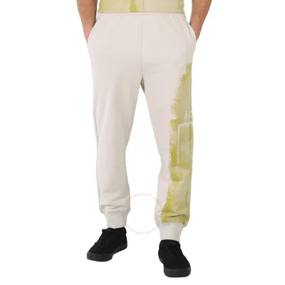 A-cold-wall* A Cold Wall Men's Bone College Cotton Sweatpants In Green