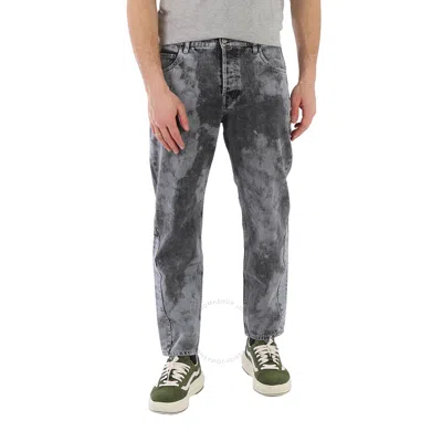 A-cold-wall* A Cold Wall Men's Grey Wash Fade Form Slim Jean