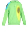A-COLD-WALL* MEN'S HYPERGRAPHIC HOODIE IN GREEN COTTON