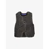A-cold-wall* Mens Form Padded Woven Gilet Black Xl In Black
