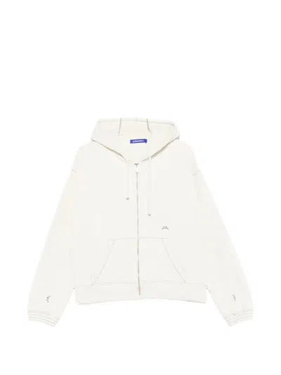 A-cold-wall* Millbank Zip-up Hoodie In Neutral
