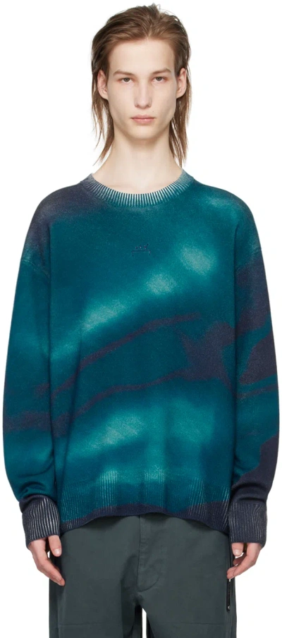 A-cold-wall* Navy Gradient Sweater