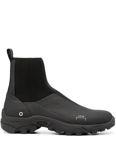 A-cold-wall* Nc.2 Panelled Ankle Boots In 黑色