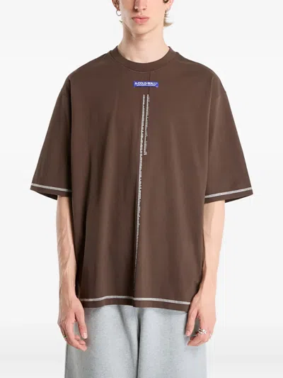 A-cold-wall* Night Shift T-shirt In Brown