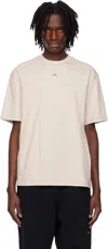A-cold-wall* Mens Millbank Relaxed-fit Cotton-jersey T-shirt Beige Xl In Beige Bone