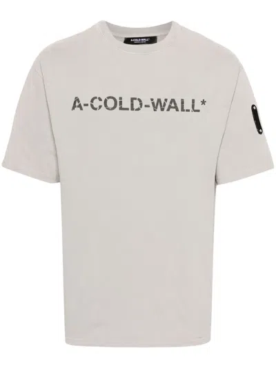 A-COLD-WALL* OVERDYE LOGO-PRINT T-SHIRT