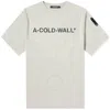 A-cold-wall* A Cold Wall Overdye Logo T-shirt In Beige