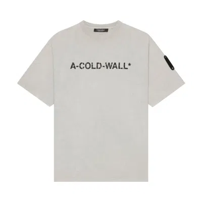 Pre-owned A-cold-wall* Overdye Logo T-shirt 'cement' | Grey | Men's Size Xl