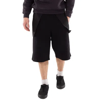 A-cold-wall* A Cold Wall Overlay Cotton Sweatshorts In Black