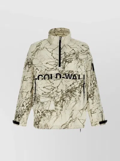 A-cold-wall* Overset Tech Hooded Jacket With Printed Design In Green