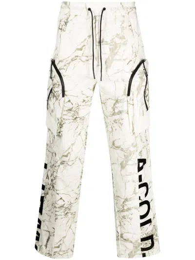 A-cold-wall* Overset Tech Marbled Trousers In White