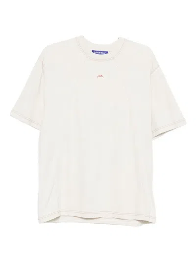 A-cold-wall* Panelled T-shirt In Neutral