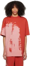 A-cold-wall* A Cold Wall Brushstroke T-shirt In Rust