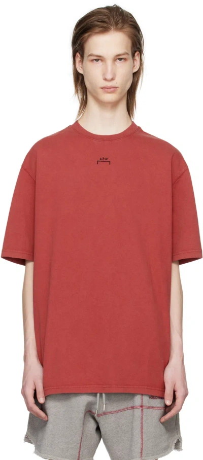 A-cold-wall* Red Essential T-shirt In Crimson