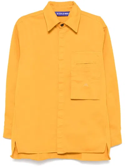 A-cold-wall* Reverse Shirt In Yellow