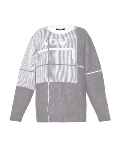 A-cold-wall* Round Neck Long-sleeved Sweater In Gray